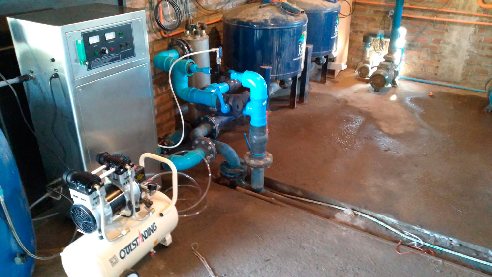 riego con agua ozonizada